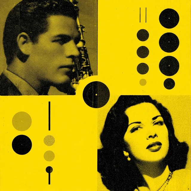 Retro Big Band Jazz Album Art Vintage Style