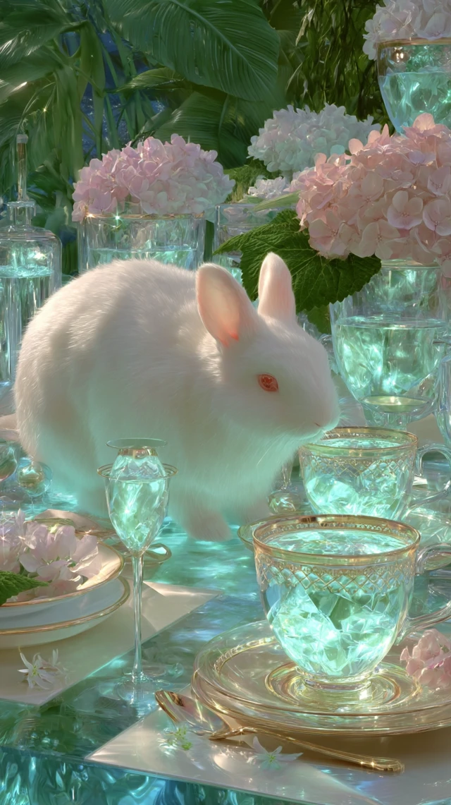 Bunny Forest Tea Party Glowing Jelly