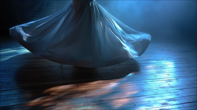 Dervish in Motion Mystical Dance and Celestial Robe