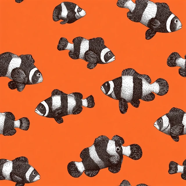 Clownfish Pattern Coastal Resortwear Design