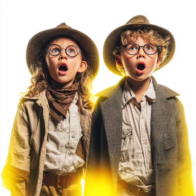 Adventurer Kids Surprised Jurassic Park Indiana Jones