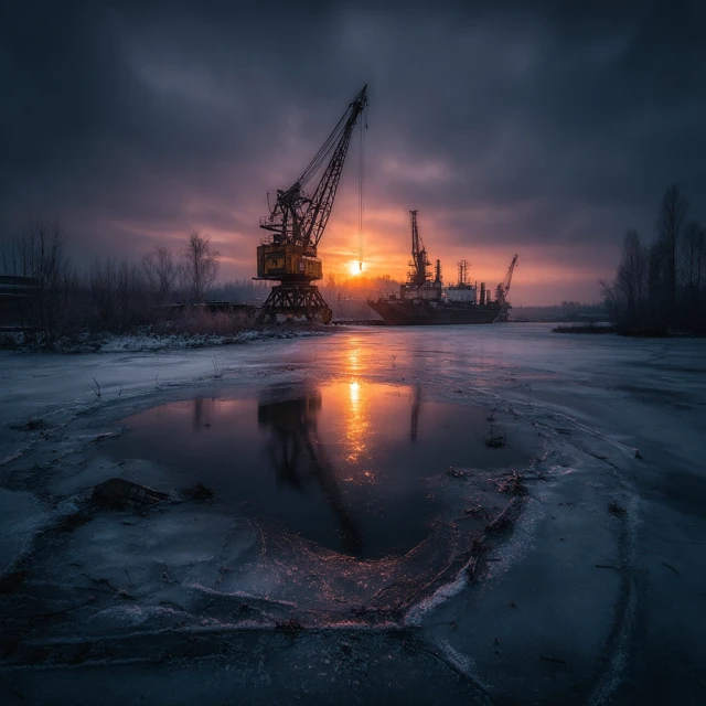 Chernobyl Exclusion Zone Art: Atmospheric Post-Apocalyptic Scene