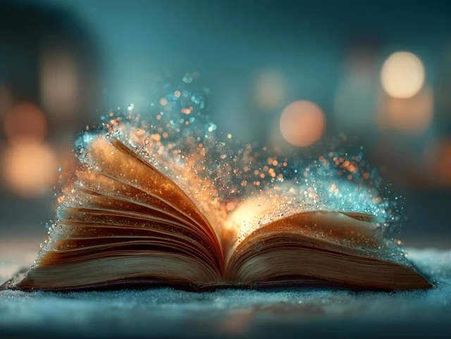 Spiritual Background Open Bible Golden Glow Peace
