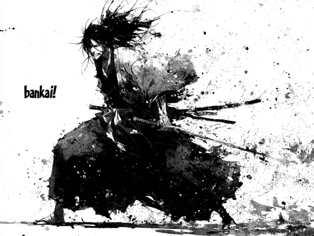 Bleach Manga Panel: Bankai Unleashed