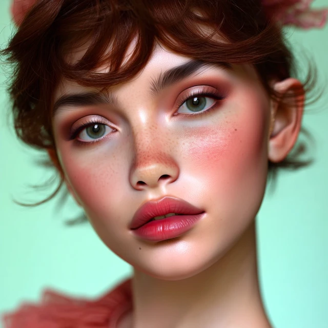 Hyperrealistic Portrait of a Young Woman Doll