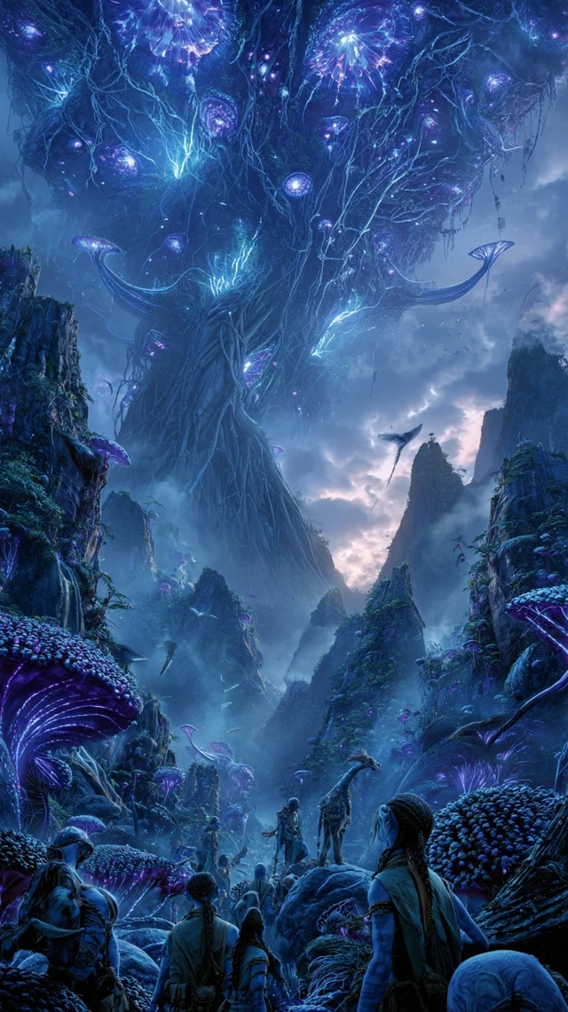 Alien Jungle Planet Epic Movie Poster Concept Art