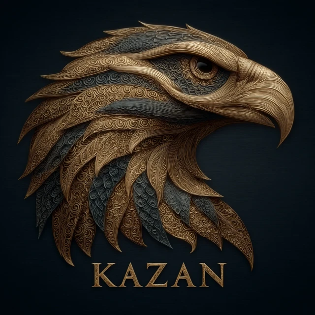 Golden Kazan Logo Stylish and Realistic