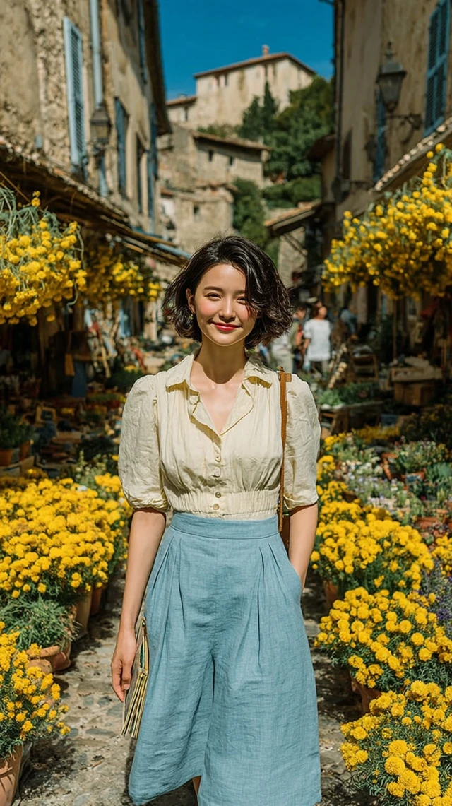 Snow White in Flower Market Portrait