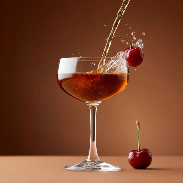 Brooklyn Cocktail Photography Rye Whiskey and Cherries