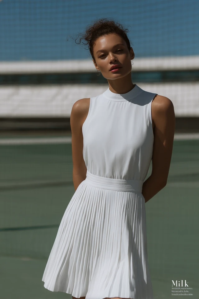 Tennis Dress Fashion Model for Milk Magazine
