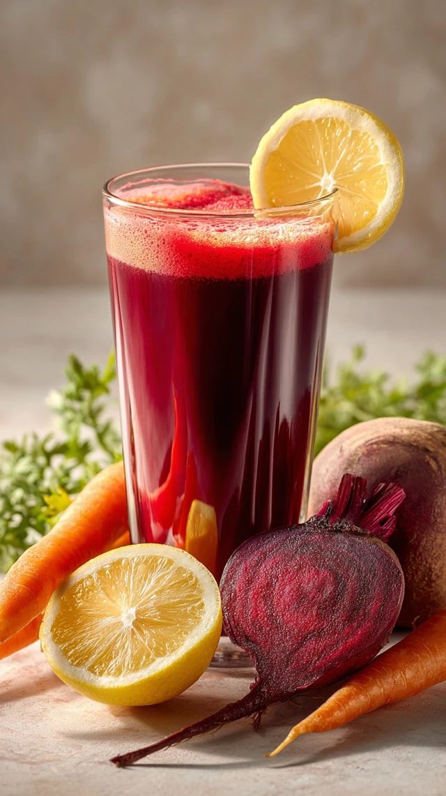 Healthy Detox Juice Recipe Beetroot Carrot Apple Lemon