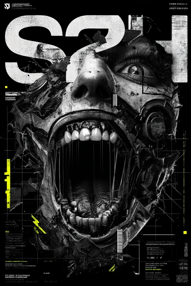 S2H Magazine Cover: Grunge Robot Villain