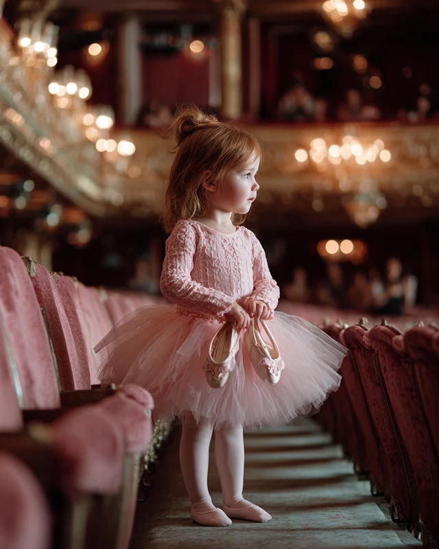 Ballet Dancer in Opera House High Resolution Photography