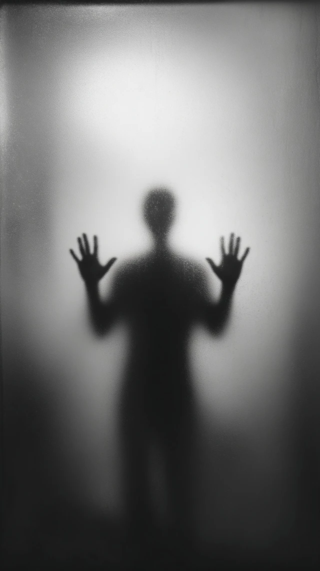 Haunting Black and White Silhouette Photograph