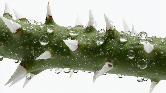Rose Stem Thorns Macro Close Up