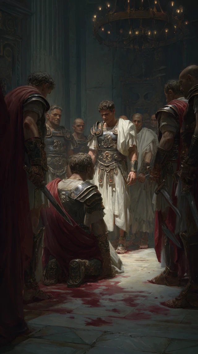 The Death of Julius Caesar Painting