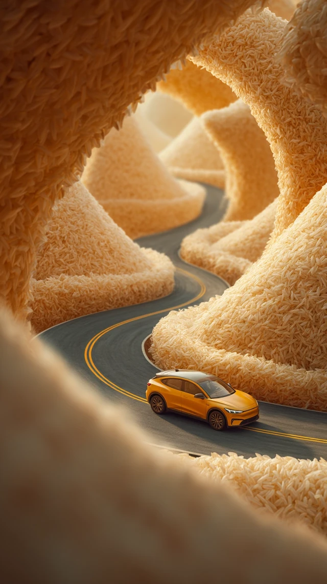 Surreal Dragon Boat Festival Zongzi Car Road