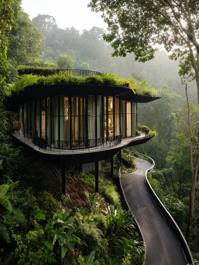 Modern Villa in Rainforest Paradise