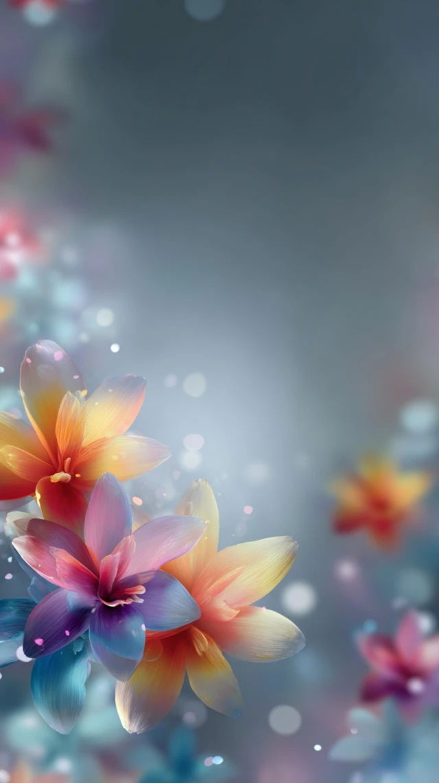 Abstract Floral Background for Cosmetics