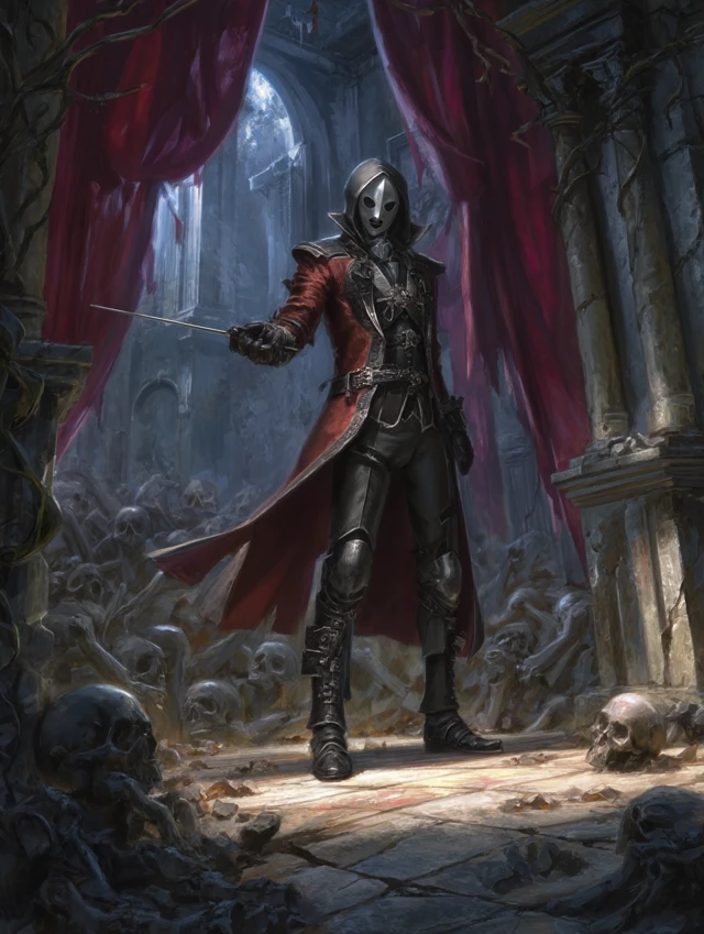 Vyne in Ruined Opera House Digital Painting