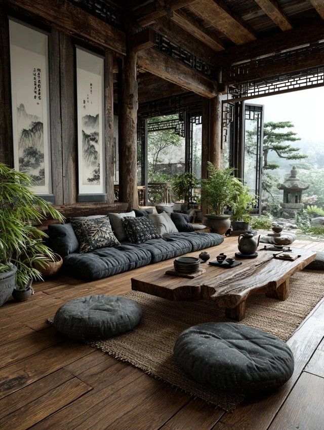 Ancient Chinese Teahouse Interior Design