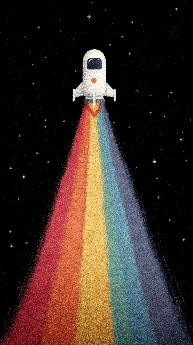Unicorn Rocket Blastoff Rainbow Dream