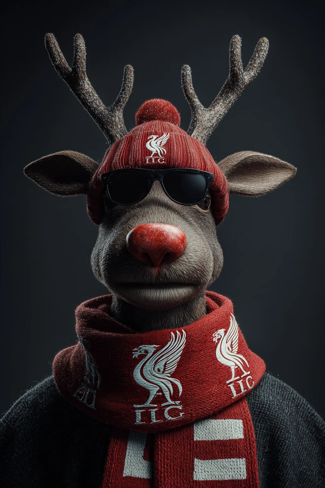 Rudolph the Red Nosed Reindeer Liverpool Fan