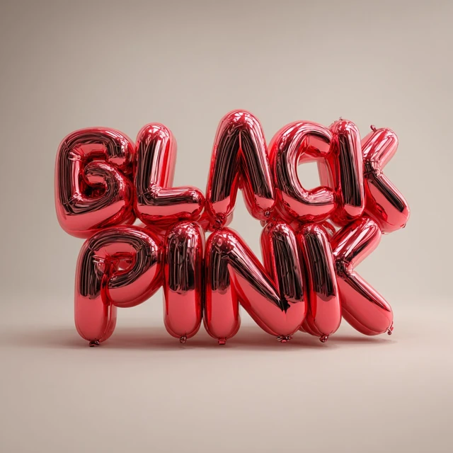 BLACK PINK 3D Balloon Render