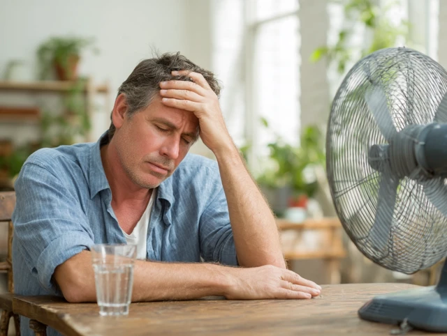 Frustrated Homeowner in a Hot House