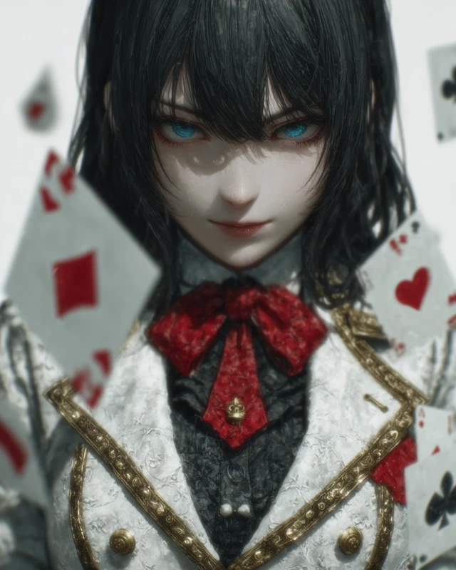 Kakegurui Yumeko: Anime Art with Playing Cards