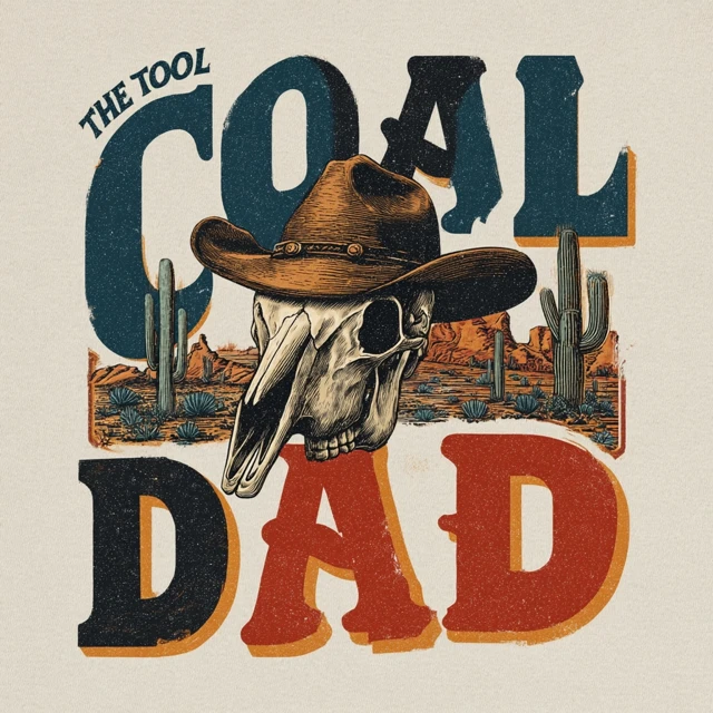 The Cool Dad TShirt Retro Cowboy Design