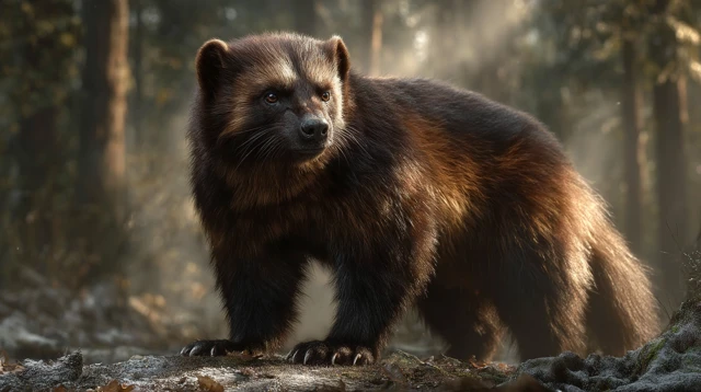 Wolverine in the Woods Realistic High Definition