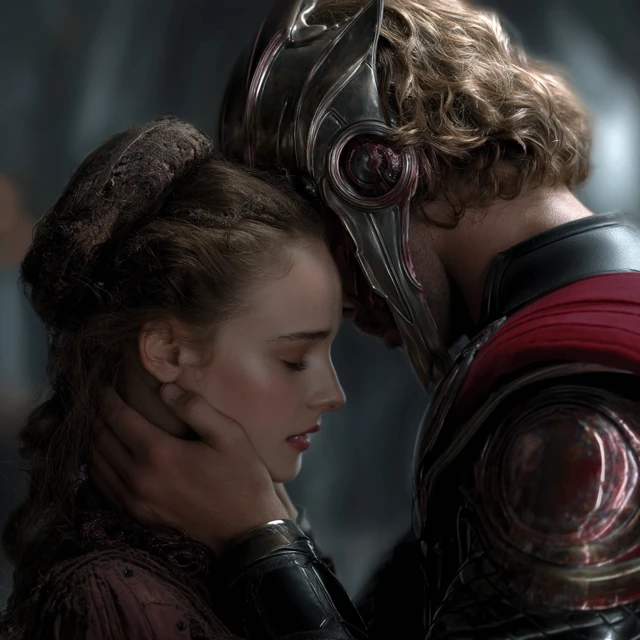 Padme Amidala and Thor David Fincher Style