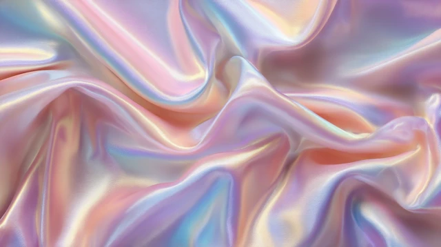 Iridescent Satin Fabric Elegant Luxury Background