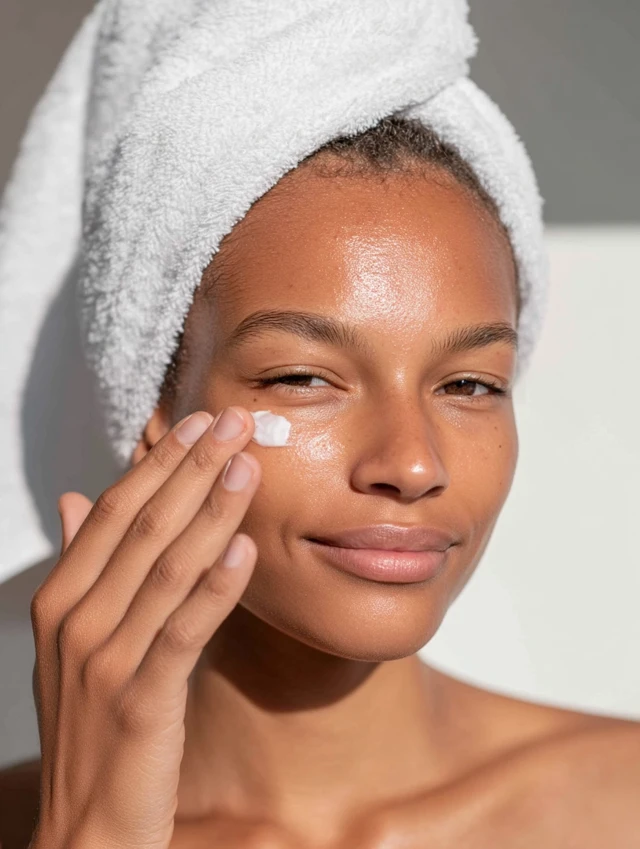 Black Woman Skincare Routine Glowing Skin Wellness