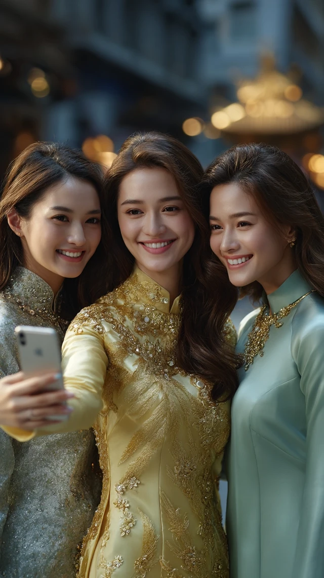 Asian Women Taking Selfie on iPhone 7