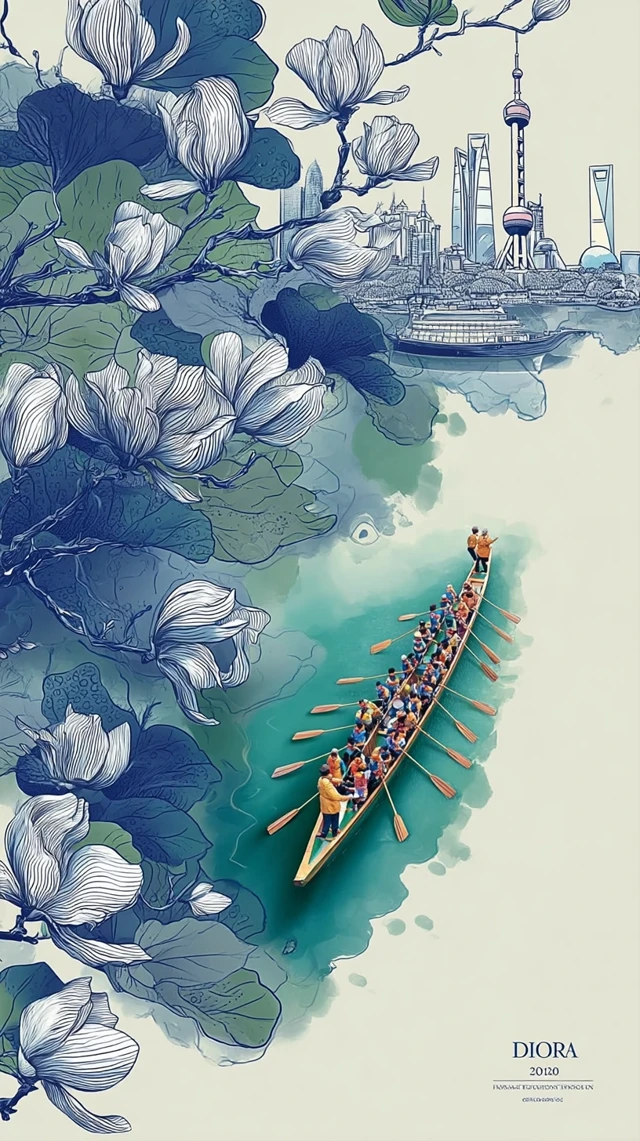 Dragon Boat Festival Art Shanghai Illustration