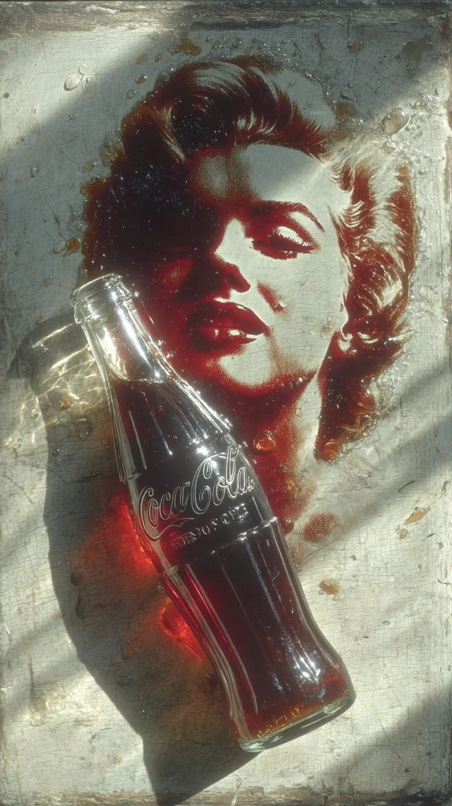 Marilyn Monroe Coca Cola Art Portrait