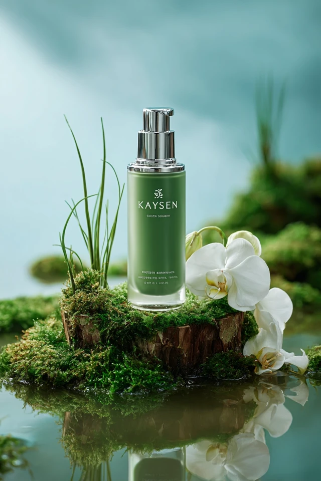 Kaysen Skincare Product Photography Nature Aesthetic