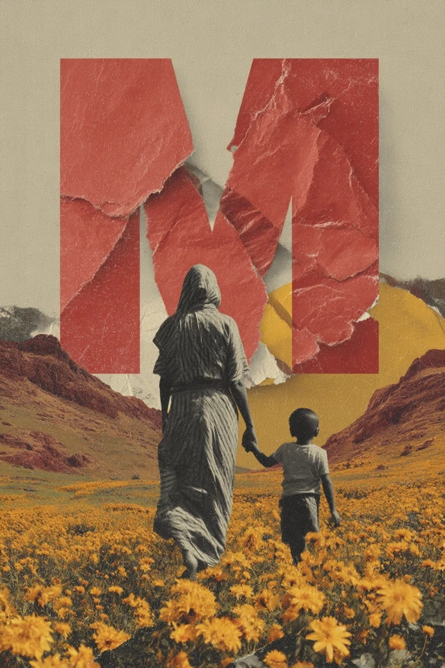 Mothers Day Art: Emotional Tribute, Collage, Marigolds