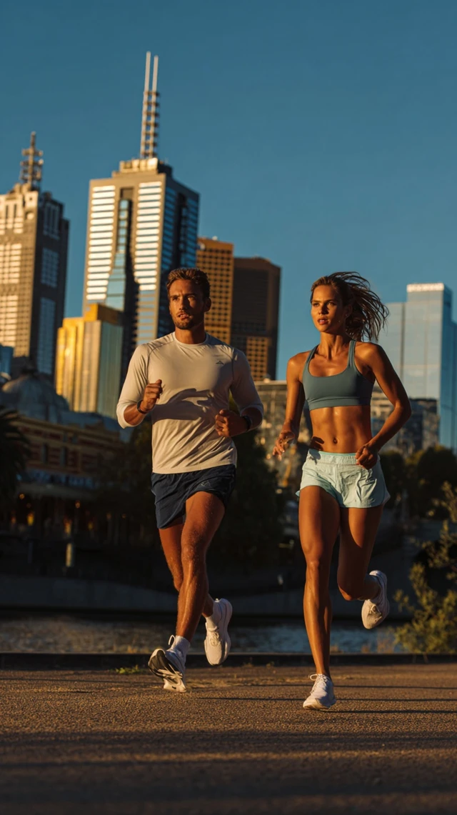Running in Melbourne Fashion Campaign Golden Hour