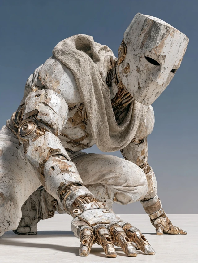Brutalist Superhero Armor Ultra Realistic