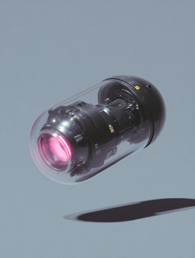 Cyberpunk Dyson Tornado Catcher Device Futuristic Design
