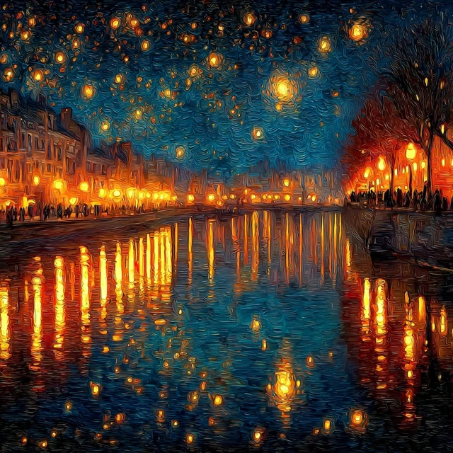 Van Goghs Starry Night Midjourney Art