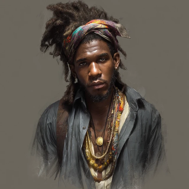 Fantasy Portrait of an African American Man