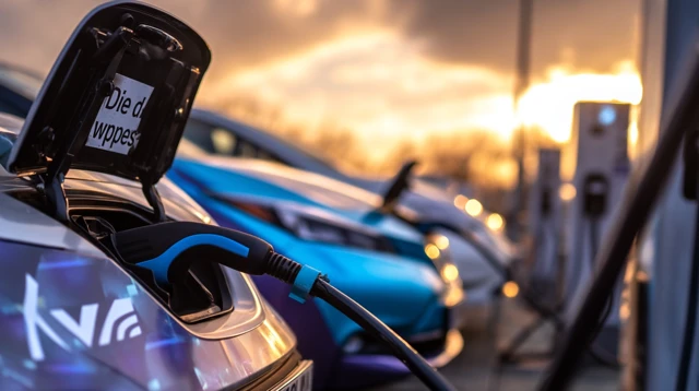EV Charging Station Close-Up: Technology and Innovation