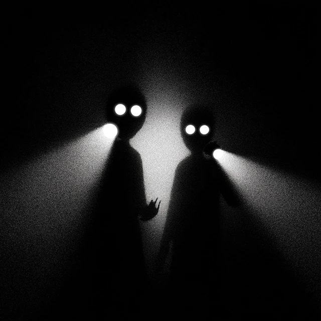 Anime Silhouettes in Darkness