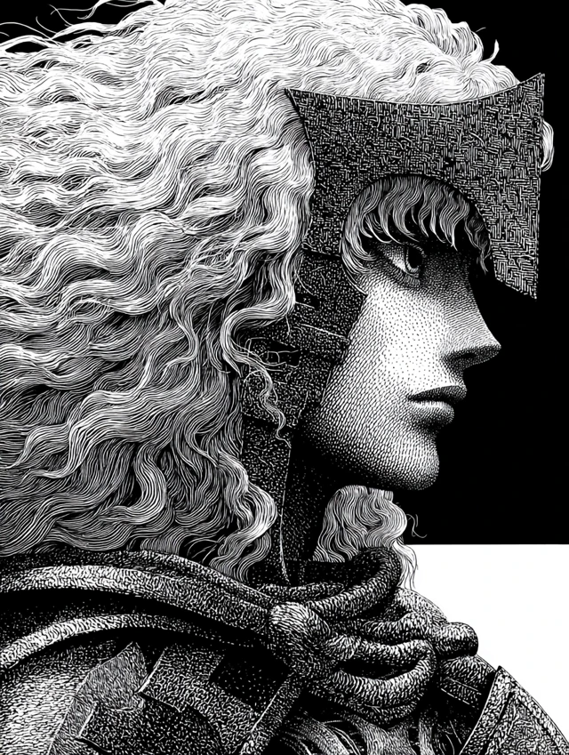 Griffith from Berserk Illustration by Kentaro Miura