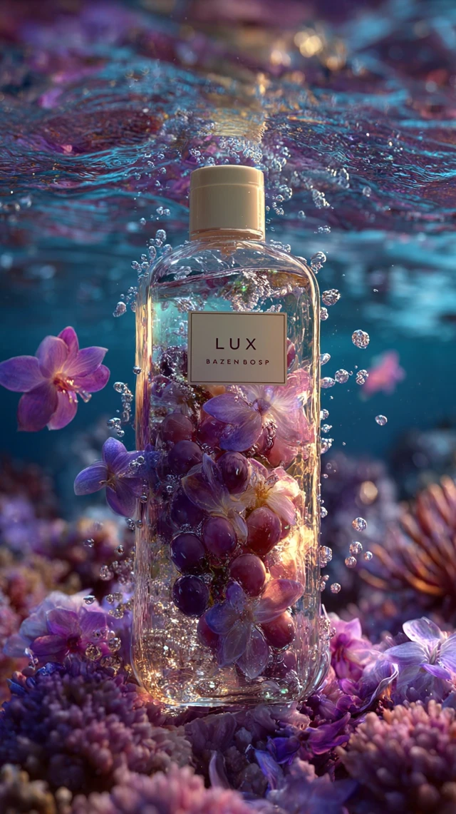 LUXX Body Wash Under Water Grapes Orchids Product Shot