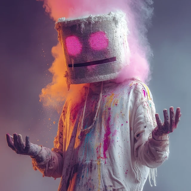 Marshmello Portrait: DJ Music Artist Artwork